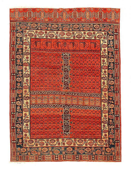 Fine Hand knotted Turkish Tekeh rug 4'9"x 6'4": Fine Hand knotted Turkish Tekeh rug 4'9"x 6'4" - circa 2010, Tekkeh, Hand-Knotted, Lamb's Wool, 300 -D14924- 862.This item is part of our fine auction collection which includes many fine home