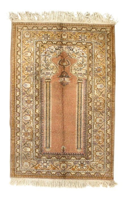 Rust Hereke Turkish Hand Knotted 3'x4'4": Rust Hereke Turkish Hand Knotted 3'x4'4" - NEW, Traditional, Hand-Knotted, Wool, 300 -D03517- 862.This item is part of our fine auction collection which includes many fine home accessories including