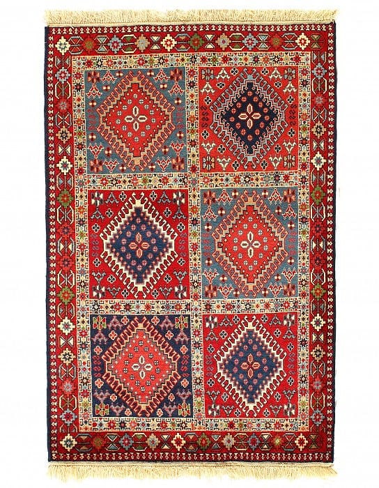 Red Persian Aliabad Yalameh 3' X 5': Red Persian Aliabad Yalameh 3' X 5' - New, Traditional, Hand-Knotted, Wool, 300 -D08655- 862.This item is part of our fine auction collection which includes many fine home accessories including antiqu