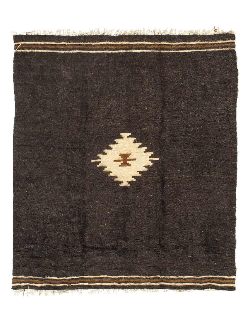 Antique mohair wool Navajo Design rug 5'X 5'6": Antique mohair wool Navajo Design rug 5'X 5'6", Hand-Knotted, Lamb's Wool, 300 -D15824- 862.This item is part of our fine auction collection which includes many fine home accessories including antique
