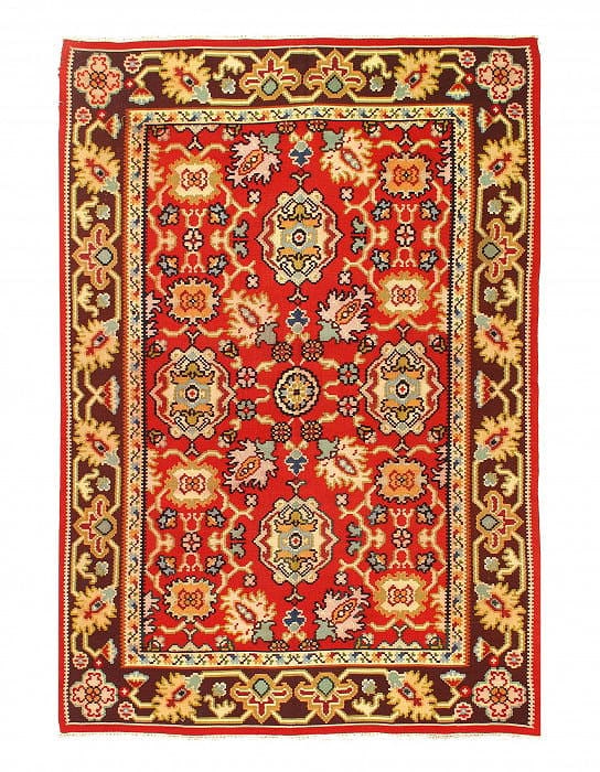 Fine Turkish Kilim 5'3"X 7'7": Fine Turkish Kilim 5'3"X 7'7" - CIRCA 2010, Turkish, Hand-Knotted, Lamb's Wool, 300 -53556- 862.This item is part of our fine auction collection which includes many fine home accessories including ant