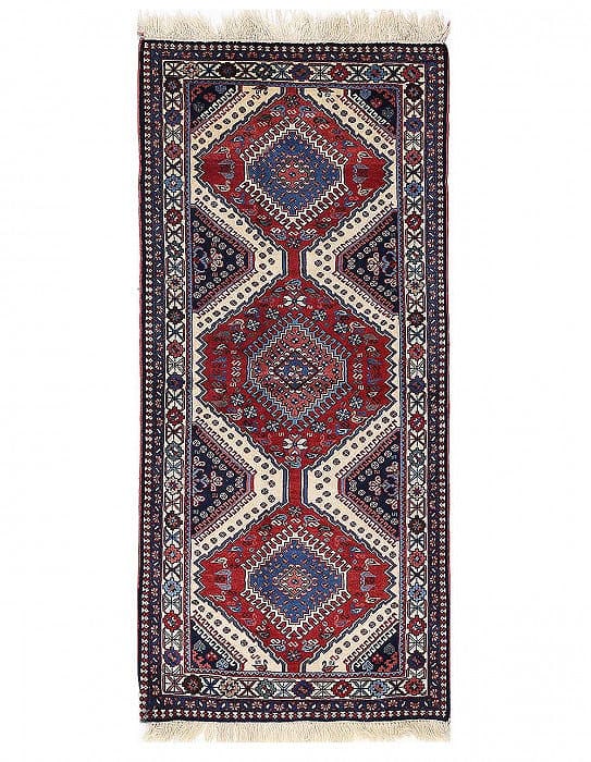 Fine Hand knotted persian Yalameh runner 2'9'' X 6'2'': Fine Hand knotted persian Yalameh runner 2'9'' X 6'2'' - New, Yalameh, Hand-Knotted, Lamb's Wool, 300 -D13484- 862.This item is part of our fine auction collection which includes many fine home access