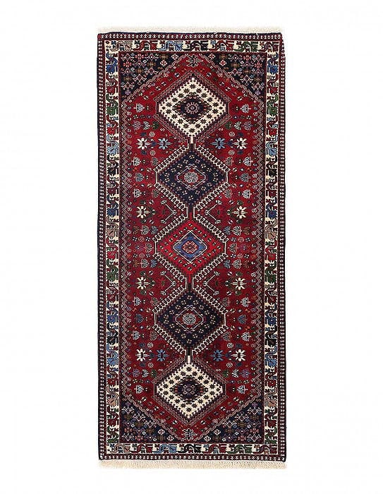 Persian Hand knotted Yalameh Runner 2'9'' X 6'9'': Persian Hand knotted Yalameh Runner 2'9'' X 6'9'' - New, Yalameh, Hand-Knotted, Lamb's Wool, 300 -D13486- 862.This item is part of our fine auction collection which includes many fine home accessories