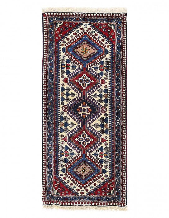 Persian Hand knotted Yalameh runner 2' X 5': Persian Hand knotted Yalameh runner 2' X 5' - New, Yalameh, Hand-Knotted, Lamb's Wool, 300 -D13491- 862.This item is part of our fine auction collection which includes many fine home accessories inclu