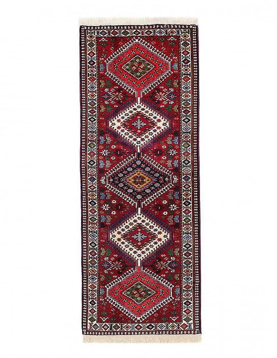 Red color Hand knotted Persian Yalameh runner 2'3'' X 6'6'': Red color Hand knotted Persian Yalameh runner 2'3'' X 6'6'' - New, Yalameh, Hand-Knotted, Lamb's Wool, 300 -D13487- 862.This item is part of our fine auction collection which includes many fine home a