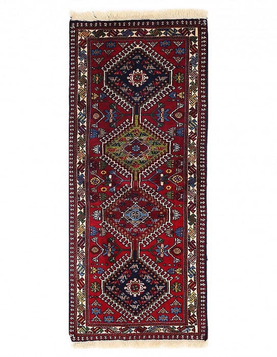 Fine Hand knotted Persian Yalameh runner 2'X4'11": Fine Hand knotted Persian Yalameh runner 2'X4'11" - NEW, Yalameh, Hand-Knotted, Lamb's Wool, 300 -D14024- 862.This item is part of our fine auction collection which includes many fine home accessories
