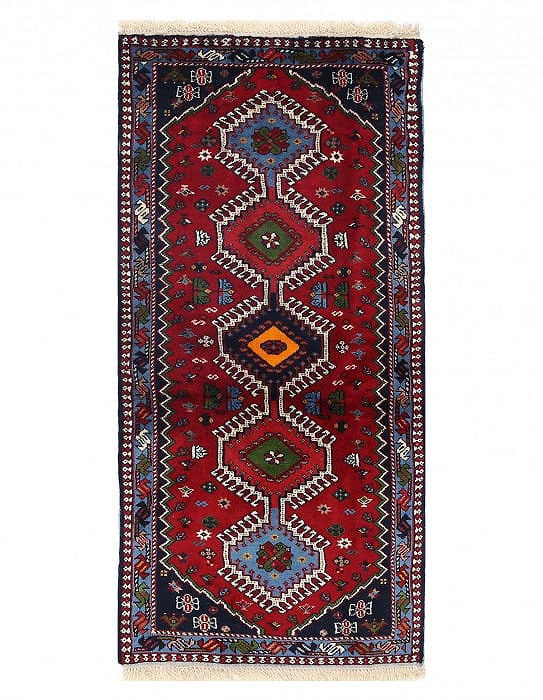 Fine Hand knotted Persian Yalameh runner 2'3"X4'11: Fine Hand knotted Persian Yalameh runner 2'3"X4'11 - NEW, Yalameh, Hand-Knotted, Lamb's Wool, 300 -D14025- 862.This item is part of our fine auction collection which includes many fine home accessorie