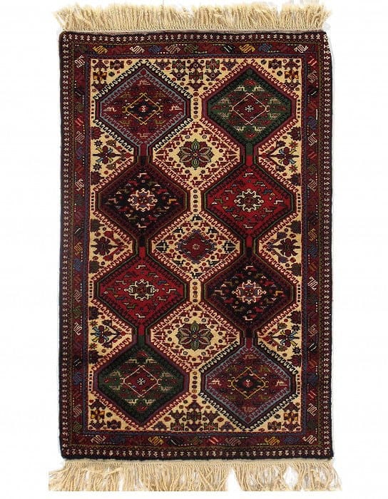 Fine Hand Knotted Persian Yalameh 2'9'' X 4'4'': Fine Hand Knotted Persian Yalameh 2'9'' X 4'4'' - New, Yalameh, Hand-Knotted, Lamb's Wool, 300 -D09573- 862.This item is part of our fine auction collection which includes many fine home accessories i