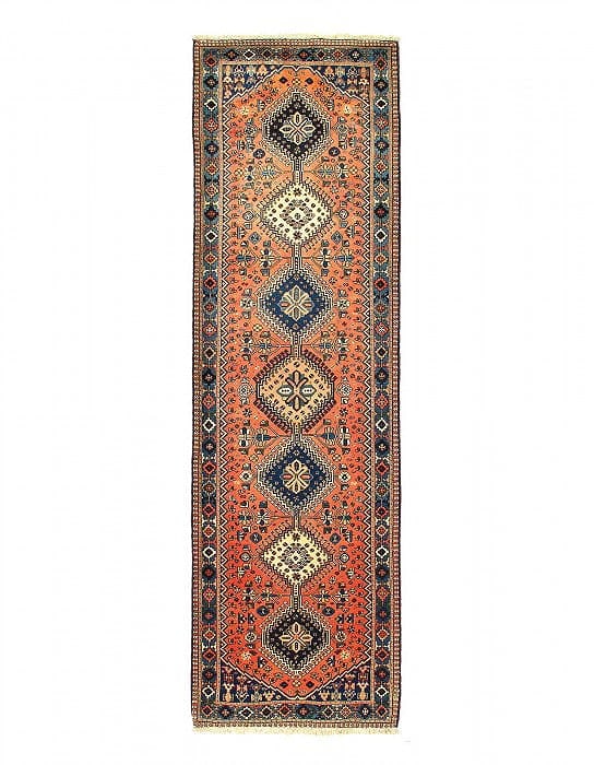 Fine Hand Knotted Persian Yalameh runner 2'9'' X 9'4'': Fine Hand Knotted Persian Yalameh runner 2'9'' X 9'4'' - New, Yalameh, Hand-Knotted, Lamb's Wool, 300 -21547- 862.This item is part of our fine auction collection which includes many fine home accesso