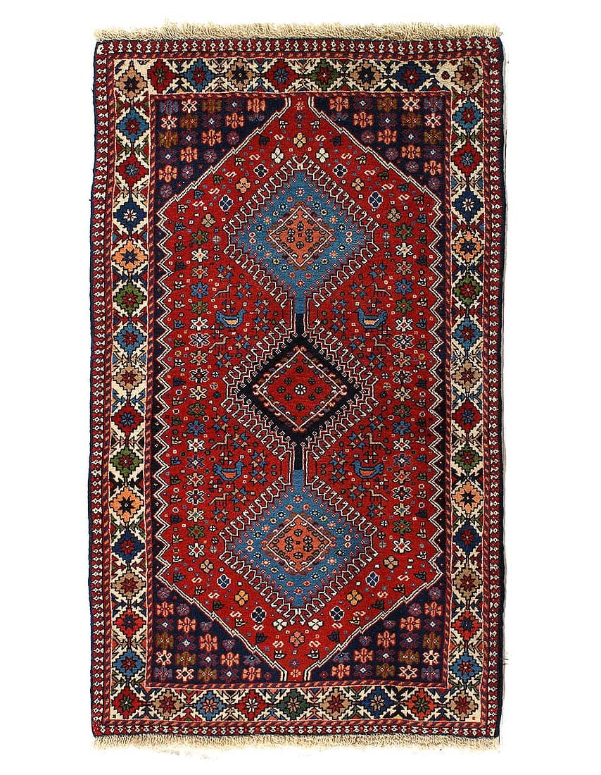 Fine Hand knotted Persian Yalameh rug 2'9"X 4'9": Fine Hand knotted Persian Yalameh rug 2'9"X 4'9" - CIRCA 2010, Yalameh, Hand-Knotted, Lamb's Wool, 300 -54777- 862.This item is part of our fine auction collection which includes many fine home access
