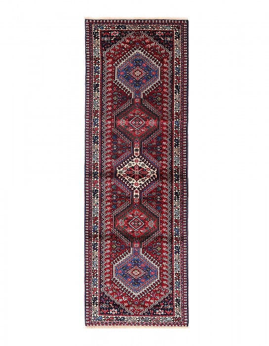 Fine Hand knotted Persian Yalameh runner 2' x 6'4": Fine Hand knotted Persian Yalameh runner 2' x 6'4" - New, Yalameh, Hand-Knotted, Lamb's Wool, 300 -D13977- 862.This item is part of our fine auction collection which includes many fine home accessorie