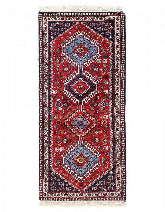 Fine Hand Hand Knotted Persian Yalameh runner 2'1"X 5': Fine Hand Hand Knotted Persian Yalameh runner 2'1"X 5' - NEW, Yalameh, Hand-Knotted, Lamb's Wool, 300 -D13539- 862.This item is part of our fine auction collection which includes many fine home access