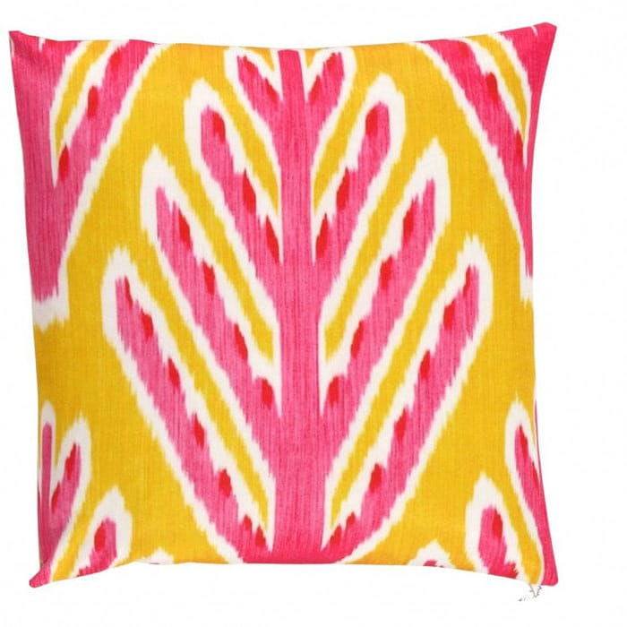 Turkish Ikat Modern Design Pillow 20"x20": Turkish Ikat Modern Design Pillow 20"x20" - New, Ikat, Handmade , Pure Silk, 300 -TSP 309M- 862.This item is part of our fine auction collection which includes many fine home accessories including ant