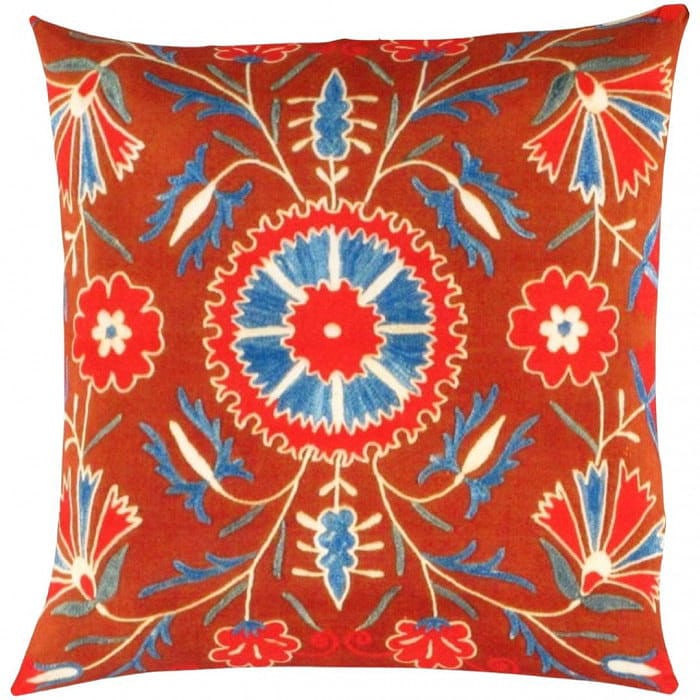 Turkish Suzani Design Pillow 20"x20" (1 of 3)