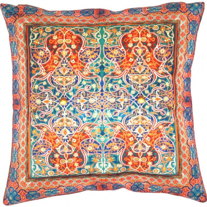 Pasargad velvet Throw Pillow 16'' X 16'': Pasargad velvet Throw Pillow 16'' X 16'' - New, Isfahan, Hand-made, Velvet Silk, 300 -TIR M320- 862.This item is part of our fine auction collection which includes many fine home accessories including