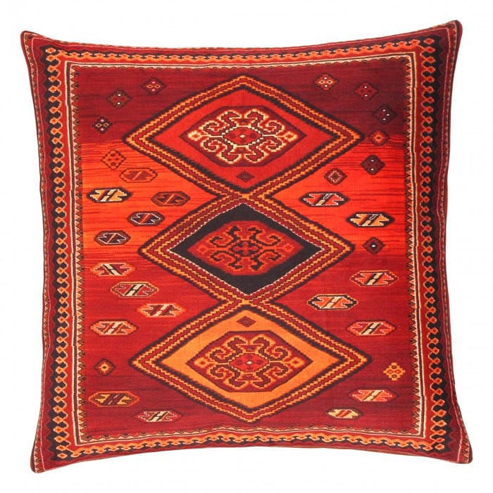 Pasargad velvet Throw Pillow 16'' X 16": Pasargad velvet Throw Pillow 16'' X 16" - New, Kazak, Handmade , Velvet Silk, 300 -TIR 349- 862.This item is part of our fine auction collection which includes many fine home accessories including ant