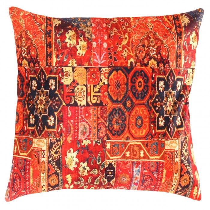 Pasargad velvet Throw Pillow 16'' X 16'': Pasargad velvet Throw Pillow 16'' X 16'' - New, Serapi, Handmade , Velvet Silk, 300 -TIR 333- 862.This item is part of our fine auction collection which includes many fine home accessories including a