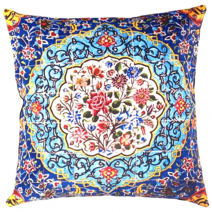 Pasargad velvet Throw Pillow 16'' X 16'': Pasargad velvet Throw Pillow 16'' X 16'' - New, Isfahan, Handmade , Velvet Silk, 300 -TIR 330- 862.This item is part of our fine auction collection which includes many fine home accessories including 