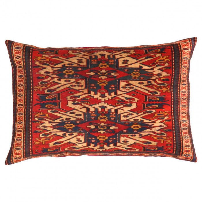 Pasargad velvet Throw Pillow 16'' X 24'': Pasargad velvet Throw Pillow 16'' X 24'' - New, Kazak, Hand-made, Velvet Silk, 300 -TIR 317- 862.This item is part of our fine auction collection which includes many fine home accessories including an
