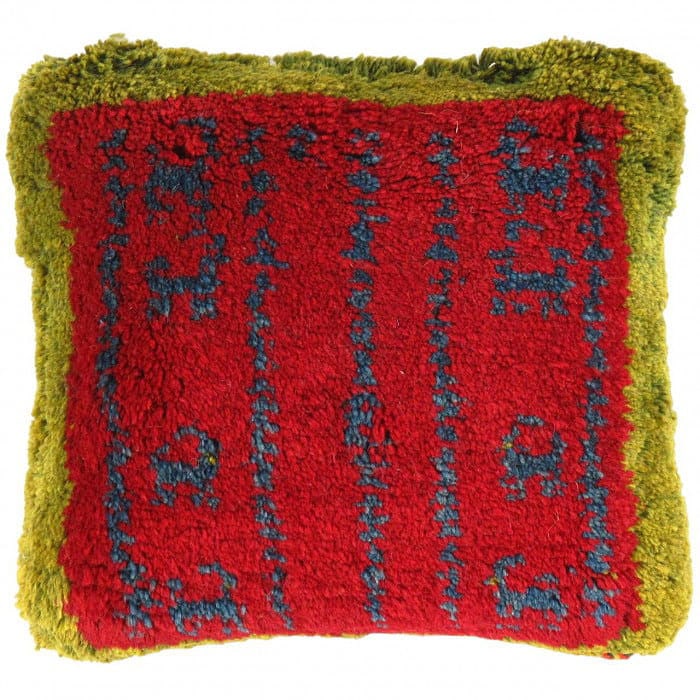 Fine Hand knotted Gabbeh pillow 15"X 15": Fine Hand knotted Gabbeh pillow 15"X 15" - N/A, Gabbeh, Hand-Woven, Lamb's Wool, 300 -PG 311- 862.This item is part of our fine auction collection which includes many fine home accessories including a