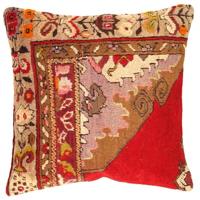 Vintage Turkish Pasargad Hand Knotted Pillow 20'' X 20'': Vintage Turkish Pasargad Hand Knotted Pillow 20'' X 20'' - New, Turkish, Hand-made, Lamb's Wool, 300 -K 214- 862.This item is part of our fine auction collection which includes many fine home accessor