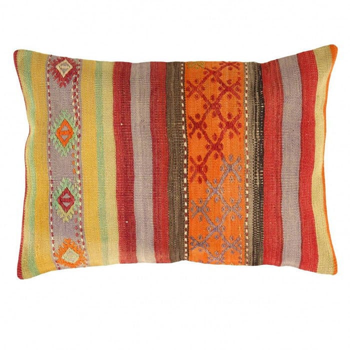 Decorative Turkish Kilim Pillow 19'' X 27'': Decorative Turkish Kilim Pillow 19'' X 27'' - New, Turkish, Hand-made, Flat Weave, 300 -K 210- 862.This item is part of our fine auction collection which includes many fine home accessories including 