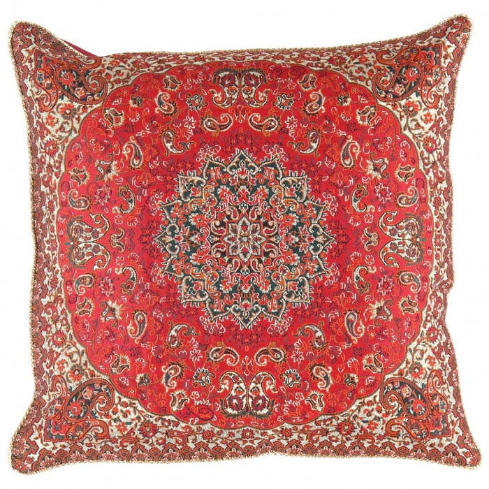 Red Diamond Persian Silk Termeh 20'': Red Diamond Persian Silk Termeh 20'' - New, Isfahan, Handmade , Wool & Silk, 300 -IRT 56 M- 862.This item is part of our fine auction collection which includes many fine home accessories including ant