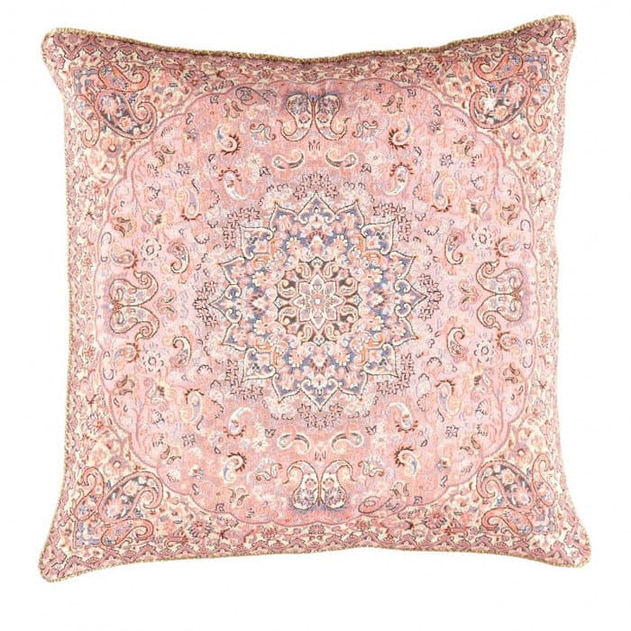Persian Silk Termeh Tapestry Pillow 20'': Persian Silk Termeh Tapestry Pillow 20'' - New, Isfahan, Handmade , Wool & Silk, 300 -IRT 44 M- 862.This item is part of our fine auction collection which includes many fine home accessories including