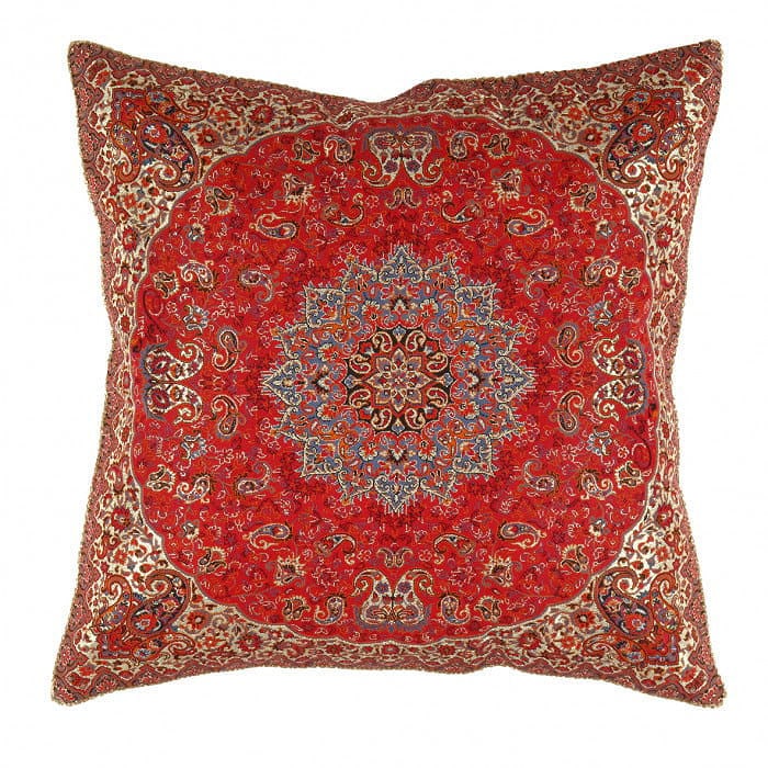 Persian Silk Termeh Floral Design 20'': Persian Silk Termeh Floral Design 20'' - New, Isfahan, Handmade , Wool & Silk, 300 -IRT 15 M- 862.This item is part of our fine auction collection which includes many fine home accessories including a