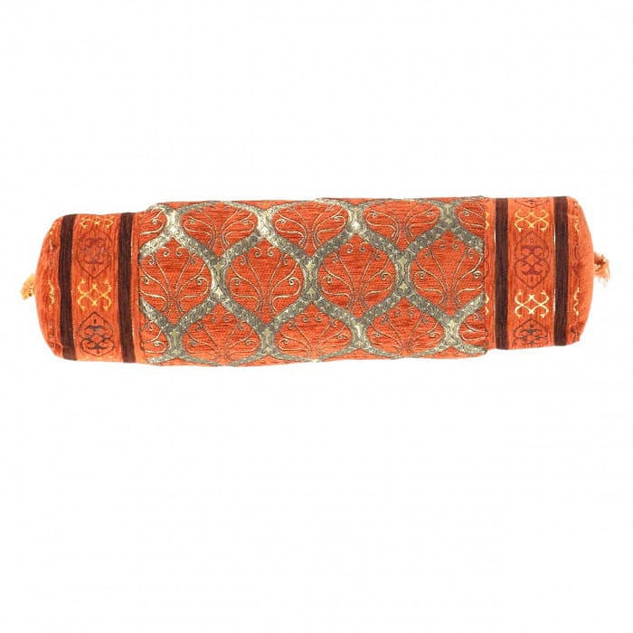 Rust Design Pillow 6.6"X 21": Rust Design Pillow 6.6"X 21" - N/A, italian, Hand-Woven, Polyester Fabric, 300 -BL 18- 862.This item is part of our fine auction collection which includes many fine home accessories including antique 