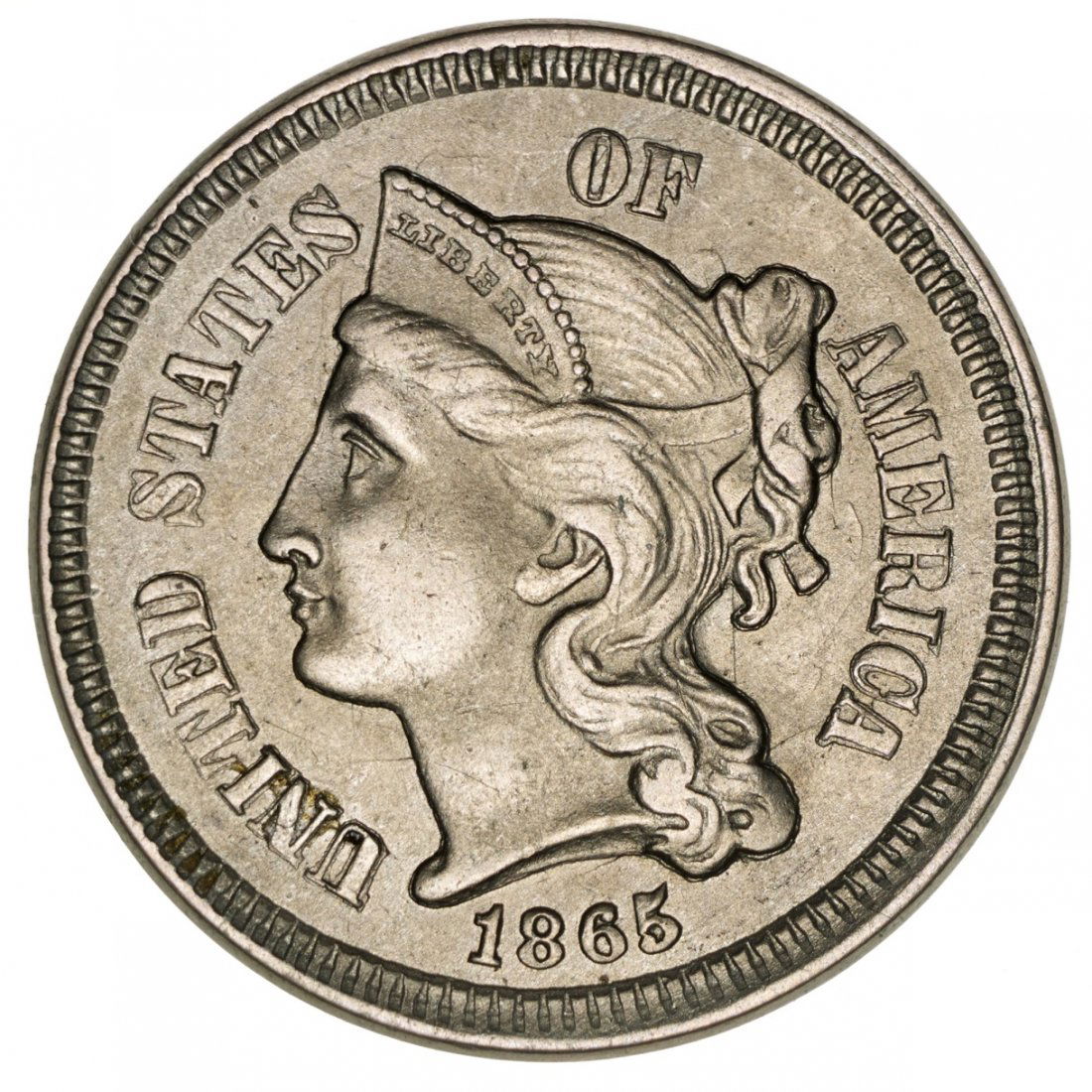 1865 Three Cent Nickel (1 of 2)