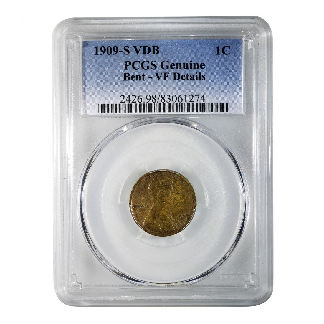 1909-S VDB Lincoln Cent  PCGS - VF Details (1 of 2)