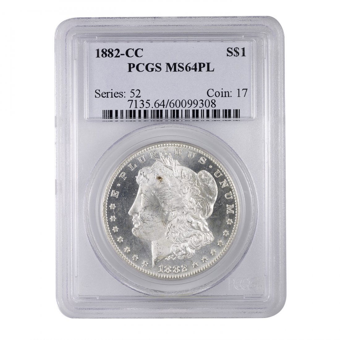 1882-CC Morgan Dollar PCGS MS-64 PL (1 of 2)