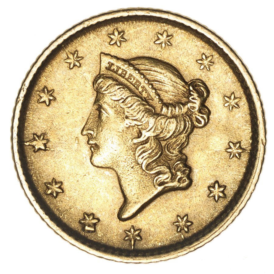 1853 Gold Dollar (1 of 2)