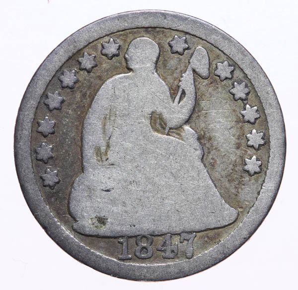 1847 Liberty Seated Half Dime (1 of 2)