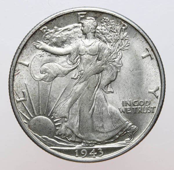 1943-S Walking Liberty Half Dollar: AU