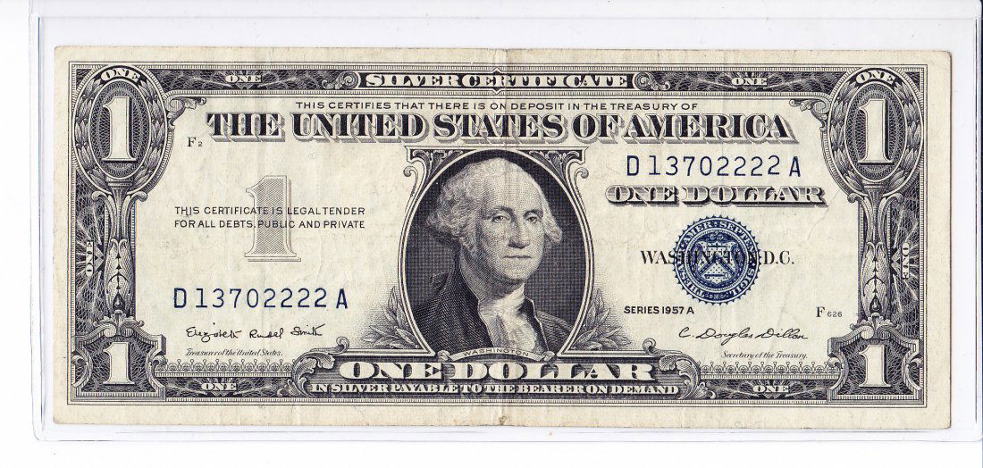 1957 B Star Note $1 Silver Certificate (1 of 2)