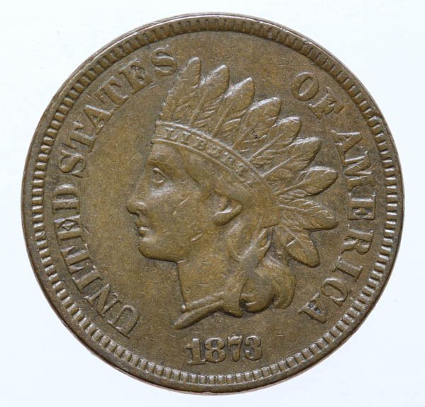 1873 Indian Head Cent. Open 3 (1 of 2)
