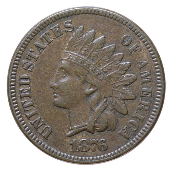 1876 Indian Head Cent (1 of 2)