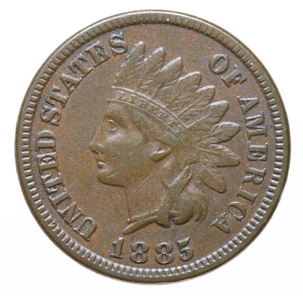 1885 Indian Head Cent (1 of 2)