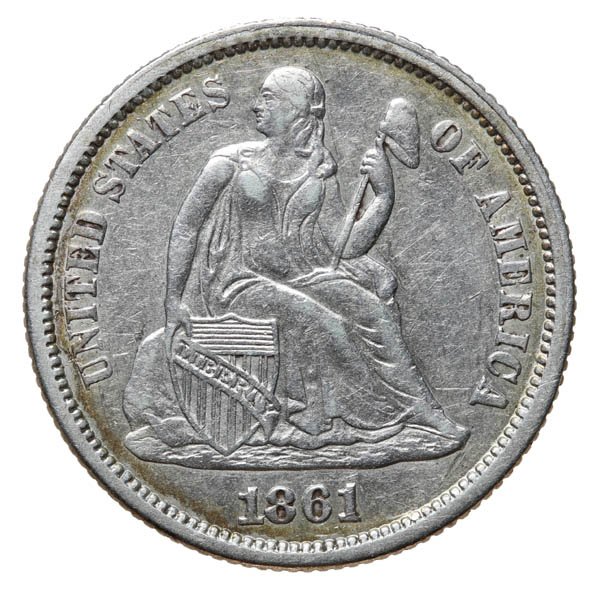 1861 Liberty Seated Dime (1 of 2)