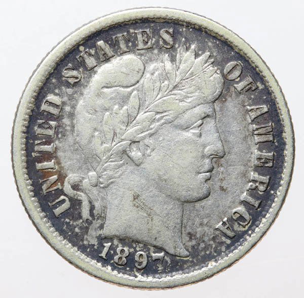 1897 Barber Dime (1 of 2)