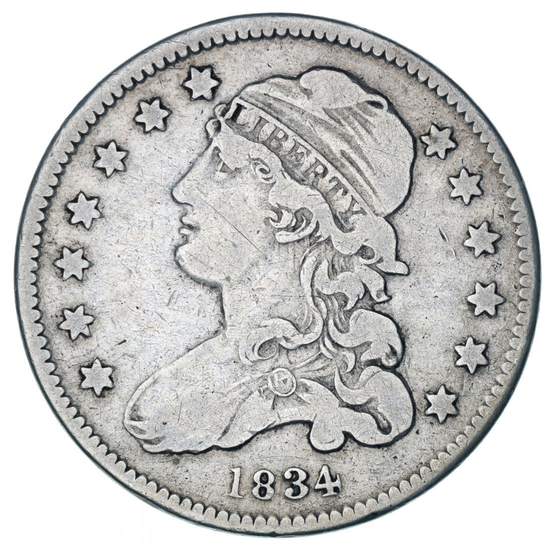 1834 Capped Bust Quarter (1 of 2)