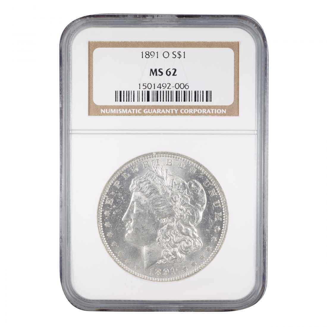 1891-O Morgan Dollar NGC MS62 (1 of 2)