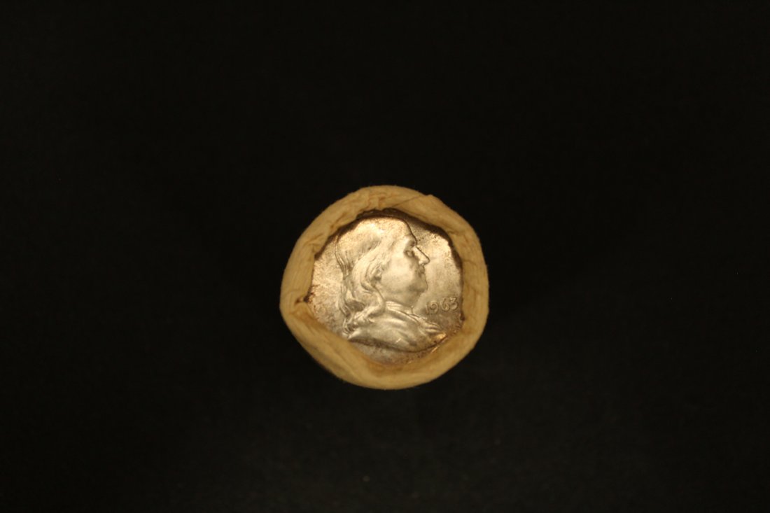 1963 Franklin Half Dollar Bank Roll of 20 BU (1 of 3)