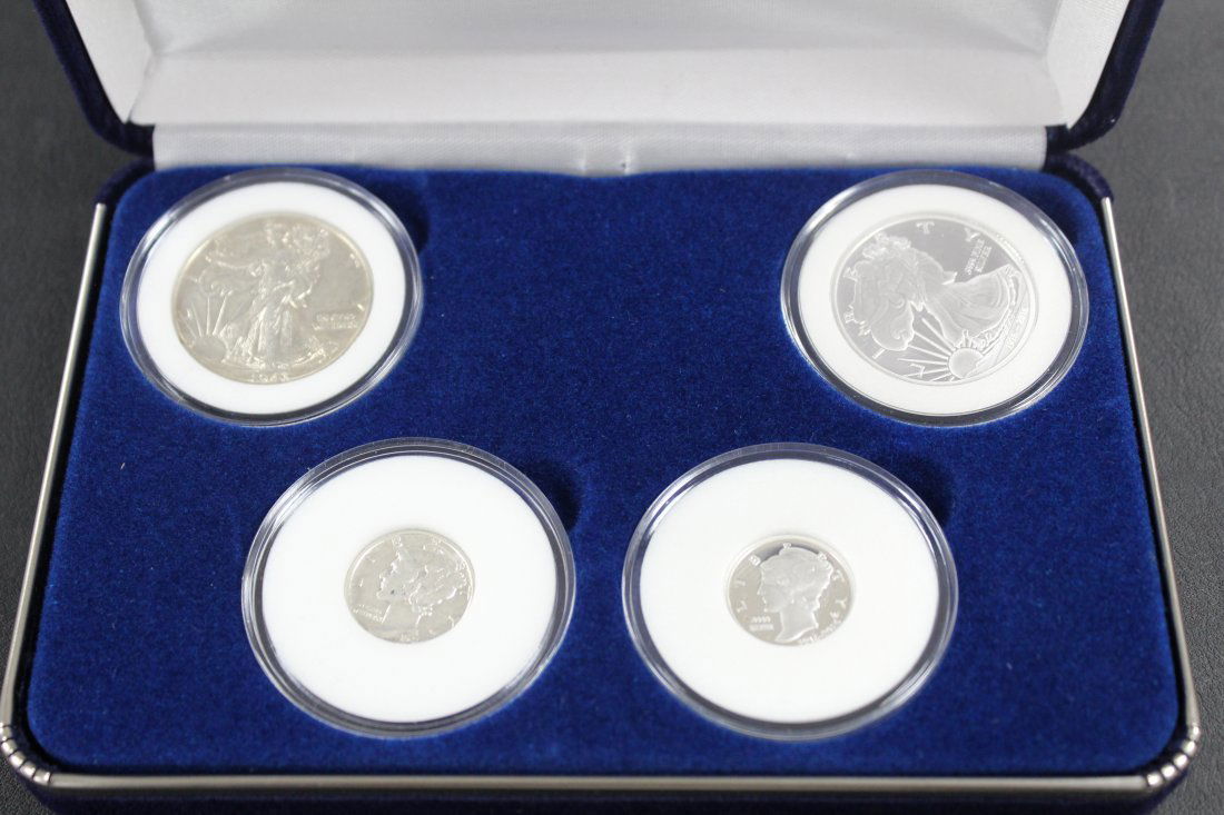 Walking Liberty 100th Anniversary Silver Set (1 of 3)