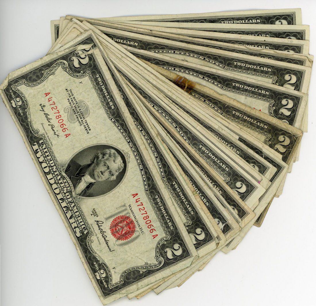 $2 U.S. Note Red Seal, Group of 30 (1 of 2)