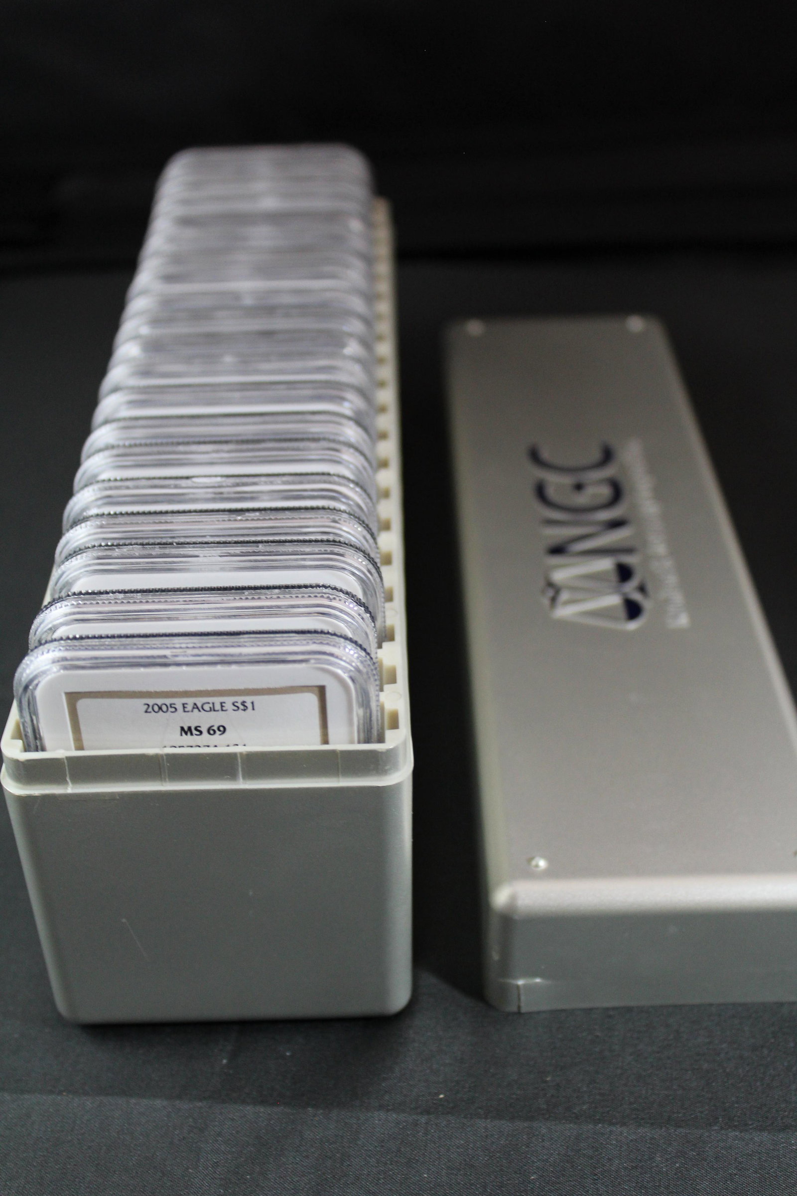 American Silver Eagles Set of 20 (1986-2005): All graded NGC-MS-69