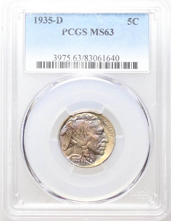 1935-D Buffalo 5c PCGS MS-63 (1 of 4)