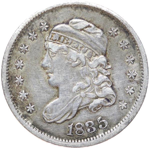 1835 Bust 10c. Sm Date, Small 5c (1 of 2)